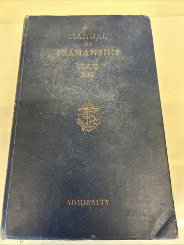 Admiralty manual seamanship - manual, of