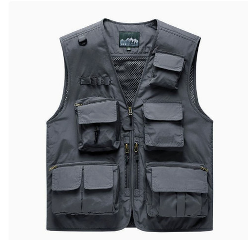 Men sleeveless multi pocket - men,
