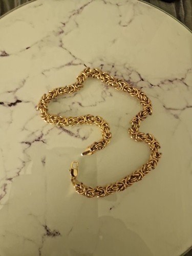 9ct gold necklace heavy - 9ct, heavy.