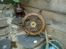 Ships wheel Mango Wood 18"