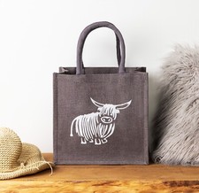 Jute Hessian Lunch / Gift Grey