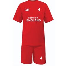 Adult Personalised Red Football Short Sleeve Shirt & Shorts Kit