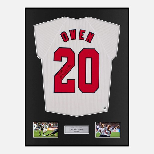 Framed michael owen signed - framed,