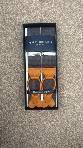 Albert thurston braces grey - braces,,