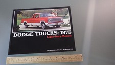 Vtg ORIGINAL 1973 DODGE TRUCKS