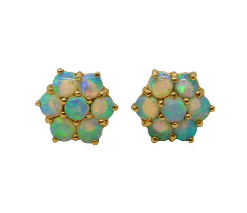 9ct yellow gold opal - 9ct,