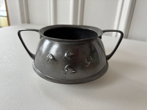 Pewter sugar bowl - pewter, bowl.