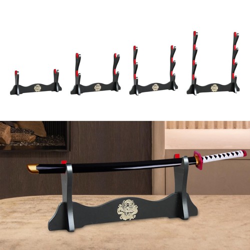Wooden samurai sword - sword, stand