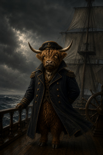 Highland cow admiral animal - highland,