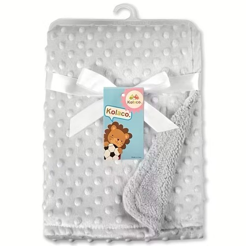 Grey baby blanket - blanket, warm