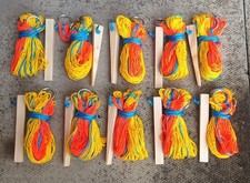 10 rabbit purse nets with wooden pegs (extra wide extra long) ferreting