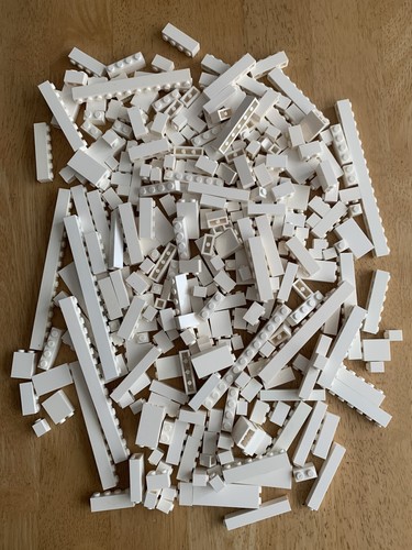 Lego white 400g wide brick - 400g, 1x