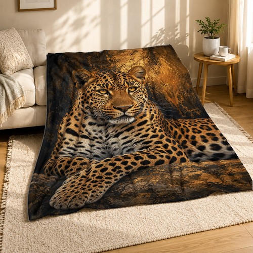 Reclining leopard coral fleece - reclining,