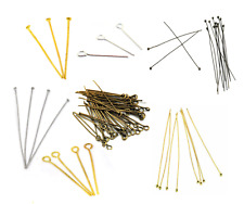 Head, Ball, Eye Pins - 100pcs  Jewellery Making Findings -Various Sizes / Colour