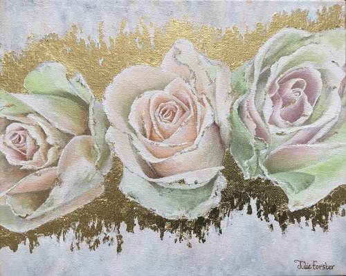 Trio roses acrylic - ‘a,