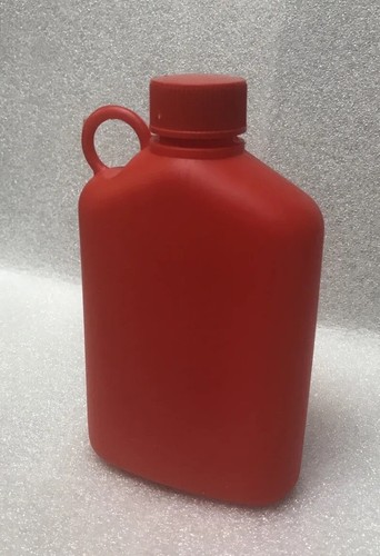 Plastic alcohol flask red - plastic,
