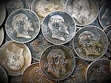 Votes for Women Suffragette Penny . Defaced Edward VII Coin . Buy 2 Get 1 Free