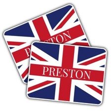 2x Vinyl Sticker Preston