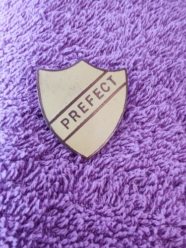 Vintage school prefect enamel - vintage,