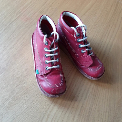 Kickers ladies boots red - boots,