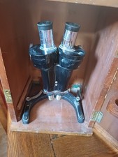 R@J Beck Binocular Microscope  With Wooden Case