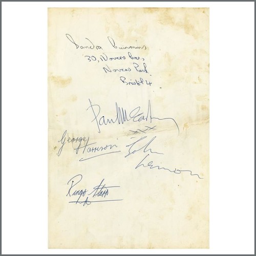 The beatles autographs - beatles, paul