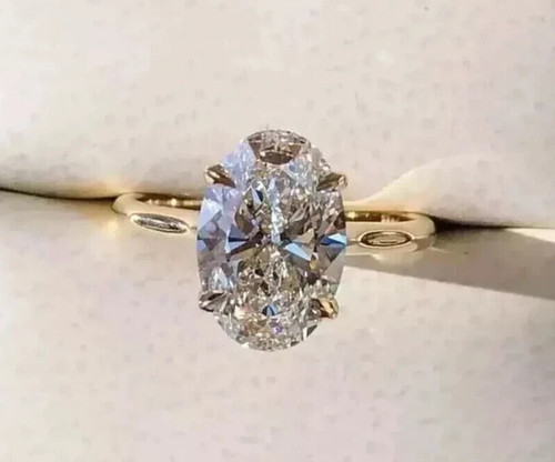 White moissanite ct oval - white,