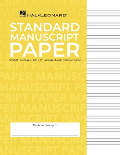 Standard manuscript paper - manuscript,