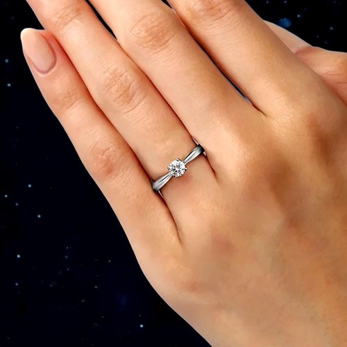 Diamond 14k white gold - diamond, ring