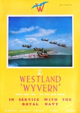Royal Navy WESTLAND 'WYVERN' Airplane Advert : Original 1954 Print : 627-39
