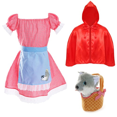 Girls little red riding hood - red,