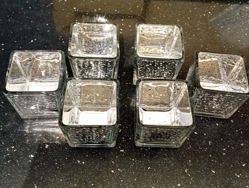 Set square silver crackle - set,