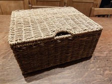 Seagrass Lidded Storage Basket