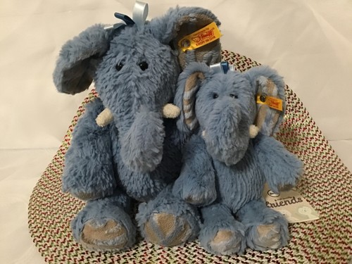 Steiff blue elephant earz - steiff, "earz"