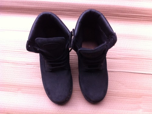 Black suede boots - black, rover