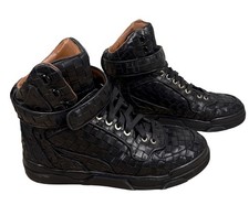 Givenchy Tyson High-Top Women’s Sneakers Black Weave Leather EUC - EU39 US 8.5