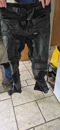 Belstaff leather bike trousers - leather,