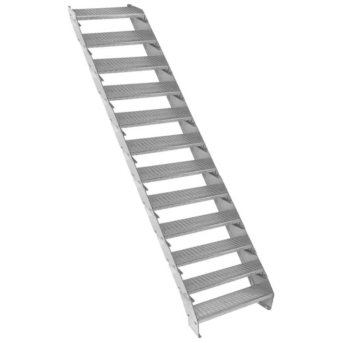 Metal staircase section - staircase, 12