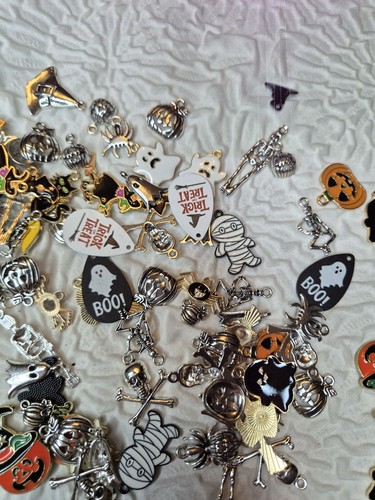 100g halloween metal charms - metal,