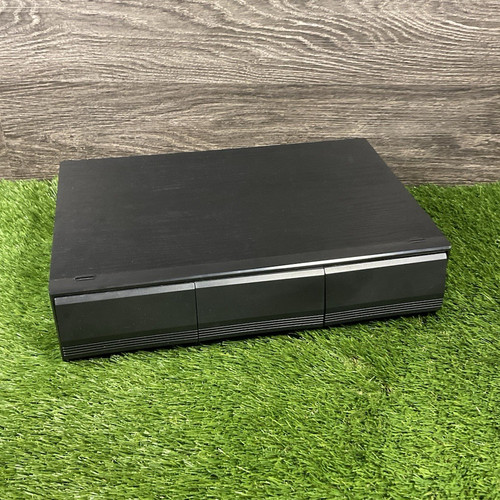Black wooden media - media, box
