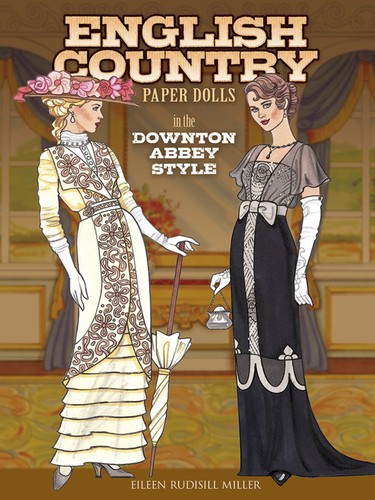 English country paper - paper, dolls