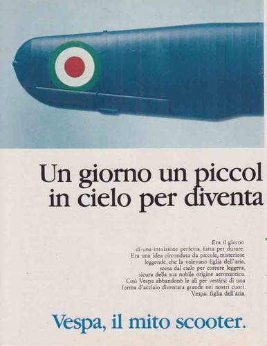 Advertising motorcycle vespa - advertising,