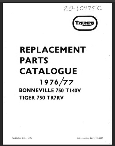 1976 1977 triumph 750 twin - 750,