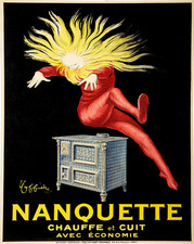 Vintage French Stove Poster - Retro Nanquette Wall Art - 12X16/16X20/18X24/24X36