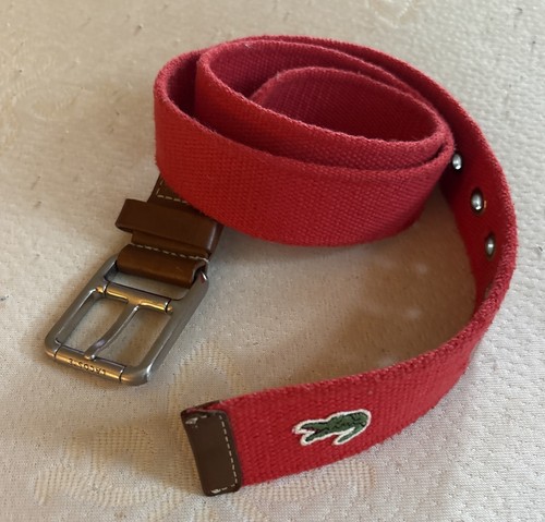 Lacoste belt red read - belt,