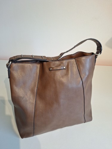 Mango brown faux leather - brown,