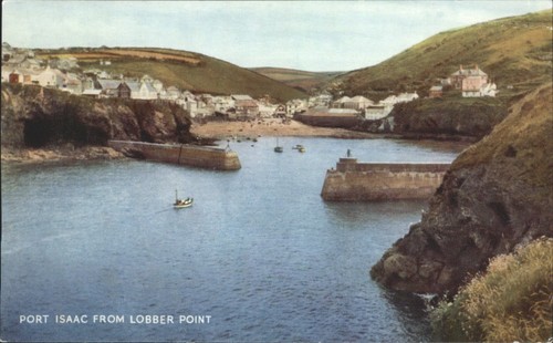 Vintage salmon port isaac - j.,