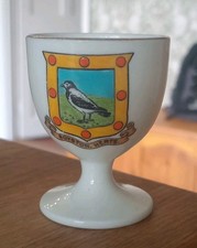 Vintage Crested China Egg Cup Royston Hertfordshire Crest WH Goss