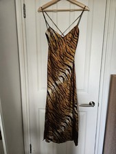 Topshop Petite Tiger Print Midi Dress UK6