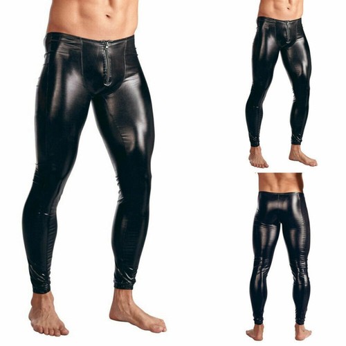 Stylish black wetlook leather - stylish,